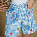Short Popine Bleu
