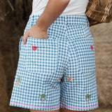 Short Popine Bleu