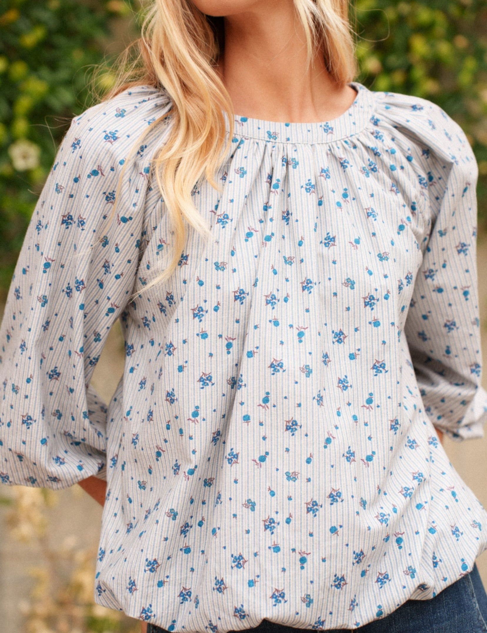 Blouse Charlyne Bleu