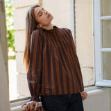 Chemise Sofia Chocolat
