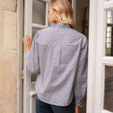 Chemise Vélia à Nœud Bleu