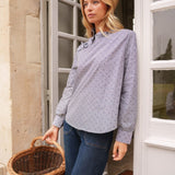 Chemise Vélia à Nœud Bleu