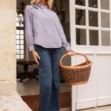 Chemise Vélia à Nœud Bleu
