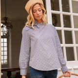 Chemise Vélia à Nœud Bleu
