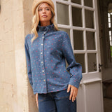 Chemise Vianaëlle Carreaux Bleu
