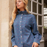 Chemise Vianaëlle Carreaux Bleu