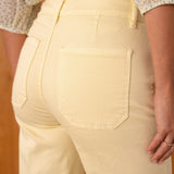 Jean Wide Leg Ariette Jaune Citron