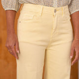 Jean Wide Leg Ariette Jaune Citron