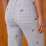 Pantalon Wide Gabie Bleu