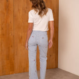 Pantalon Wide Gabie Bleu
