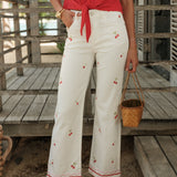 Jean Wide Juice Cerise