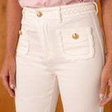Jean Wide Flare Juline Ecru