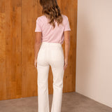 Jean Wide Flare Juline Ecru