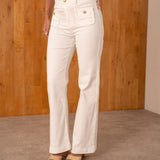 Jean Wide Flare Juline Ecru