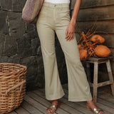 Jean Wide Flare Proust Kaki