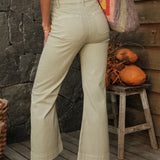 Jean Wide Flare Proust Kaki