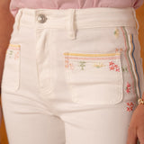 Jean Wide Leg Romilie Ecru