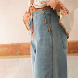 Jean Wide 7/8eme Mia Délavé Clair - Précommande 8 Avril