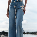 Jean Wide Alba Bleu Délavé