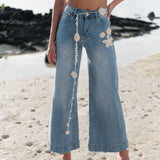 Jean Wide Alba Bleu Délavé