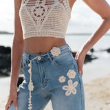 Jean Wide Alba Bleu Délavé