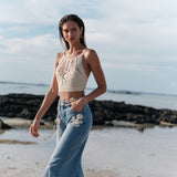 Jean Wide Alba Bleu Délavé