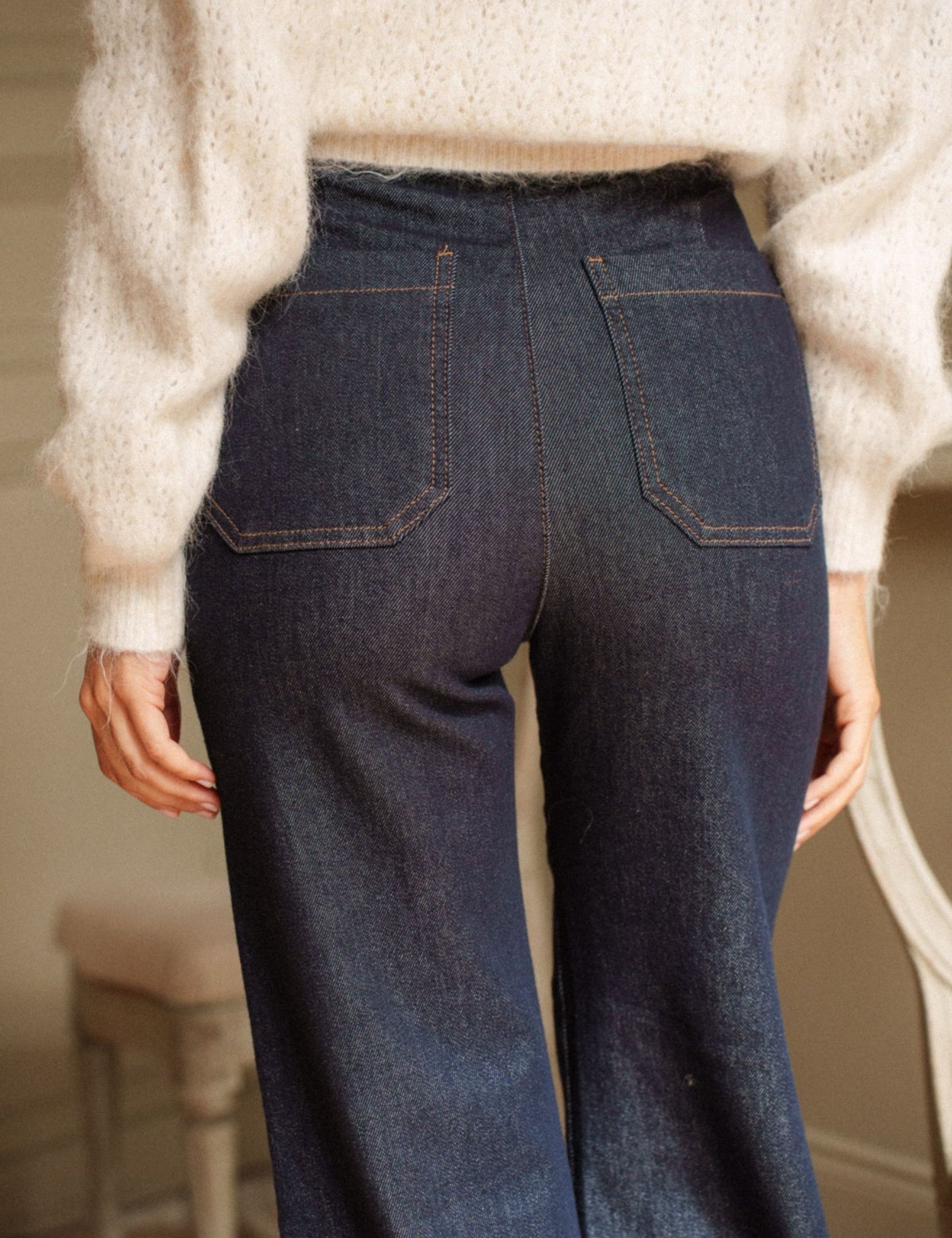 Jean Wide Albane Brut Denim
