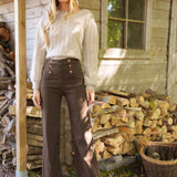 Jean Wide Alexa Chocolat