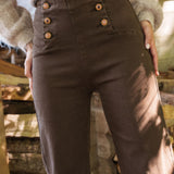 Jean Wide Alexa Chocolat
