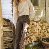 Jean Wide Alexa Chocolat