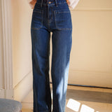 Jean Wide Alix Bleu Stone