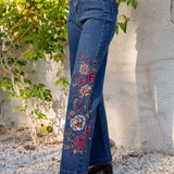 Jean Wide Amalia Bleu Stone