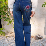 Jean Wide Amalia Bleu Stone