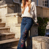 Jean Wide Amalia Bleu Stone