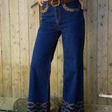 Jean Wide Amelia Bleu Brut