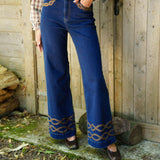 Jean Wide Amelia Bleu Brut