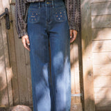Jean Wide Amor Bleu Stone