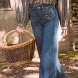 Jean Wide Amor Bleu Stone