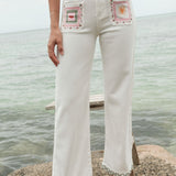 Jean Wide Bisou Ecru