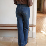Jean Wide Clotilde Bleu Délavé