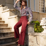 Jean Wide Clotilde Brique