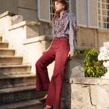 Jean Wide Clotilde Brique