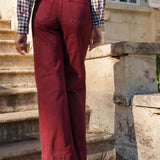 Jean Wide Clotilde Brique