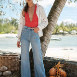 Jean Wide Coco Bleu Délavé