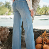 Jean Wide Coco Bleu Délavé