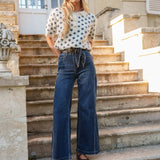 Jean Wide Emma Bleu Délavé