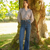 Jean Wide Garance Bleu Stone