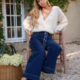 Jean Wide Gianna Bleu Stone