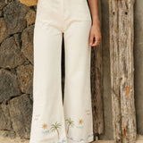 Jean Wide Holidays Délavé Clair