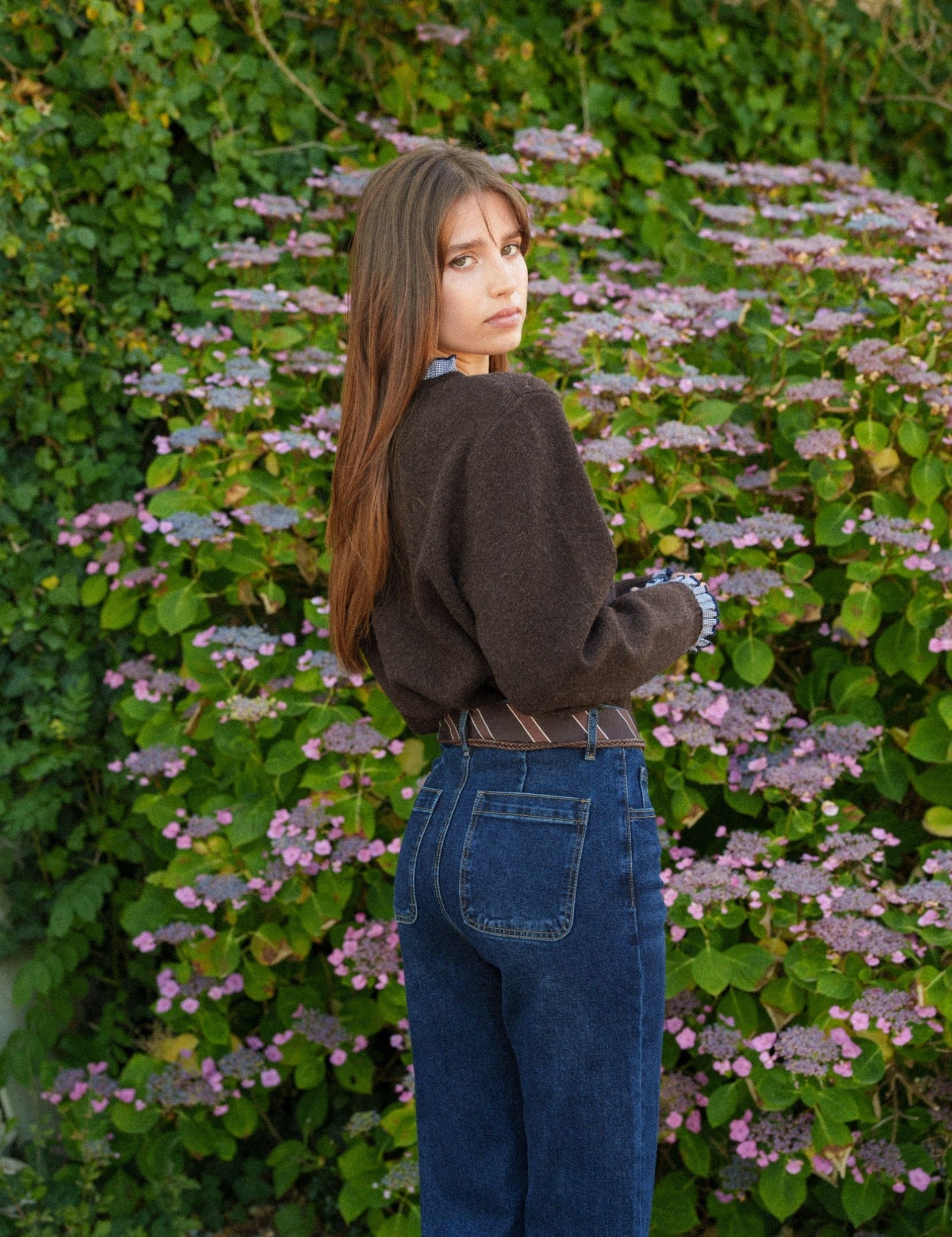 Jean Wide Isaline Bleu Stone